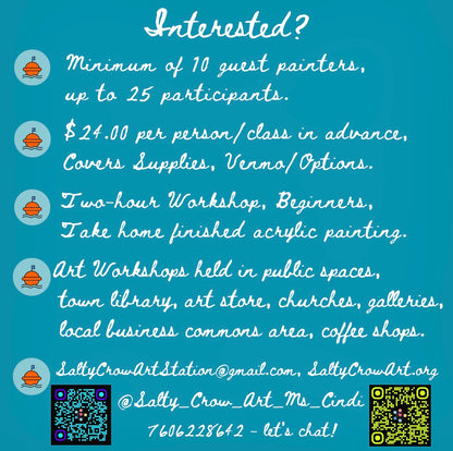 2026 Summer Art Workshops! - Local and Soon Online (yt)