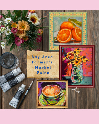 Painted Snapshots From The Seacoast of Northern California- Monthly Art Mail Order From San Francisco Bay Area